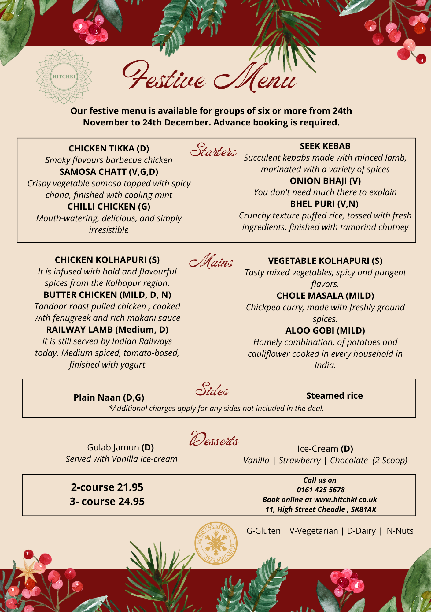 Festive Menu